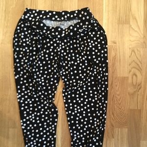 ASOS Maternity Polka Dot Under Bump Pants Pockets